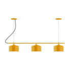 Montclair Light Works - CHA419-21 - Three Light Linear Chandelier - Axis - Bright Yellow