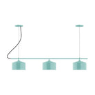 Montclair Light Works - CHA419-48-C12 - Three Light Linear Chandelier - Axis - Sea Green
