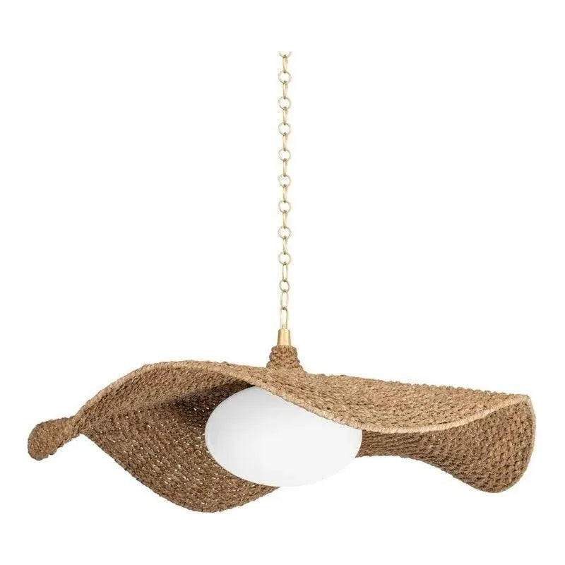 Corbett Lighting - 347-59-VGL - One Light Chandelier - Levene - Vintage Gold Leaf