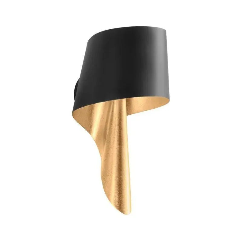 Corbett Lighting - 348-01-VGL/SBK - One Light Wall Sconce - Lucia - Vintage Gold Leaf And Soft Black