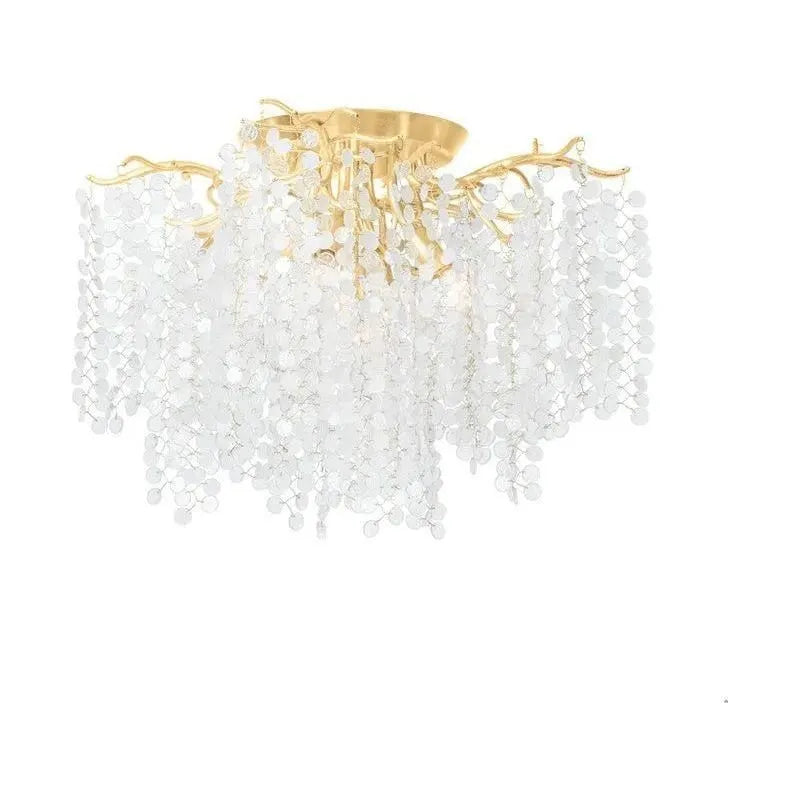 Corbett Lighting - 350-24-GL - Five Light Semi Flush Mount - Genoa - Gold Leaf