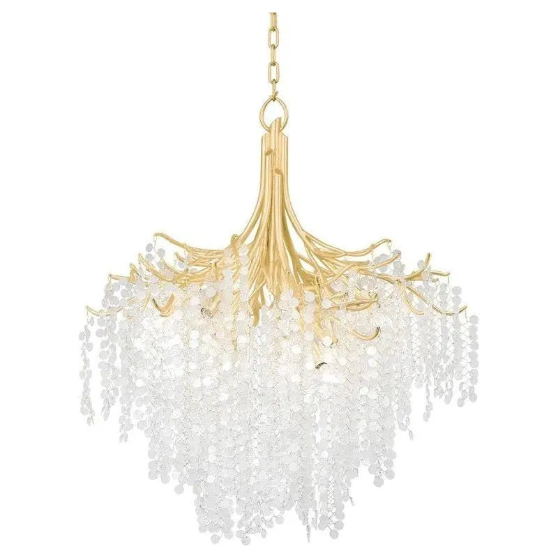 Corbett Lighting - 350-15-GL - Five Light Chandelier - Genoa - Gold Leaf