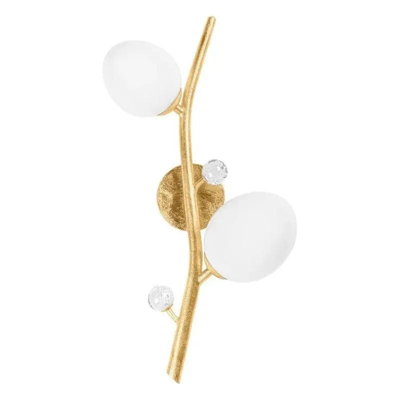 Corbett Lighting - 354-02-VGL - Two Light Wall Sconce - Mirielle - Vintage Gold Leaf