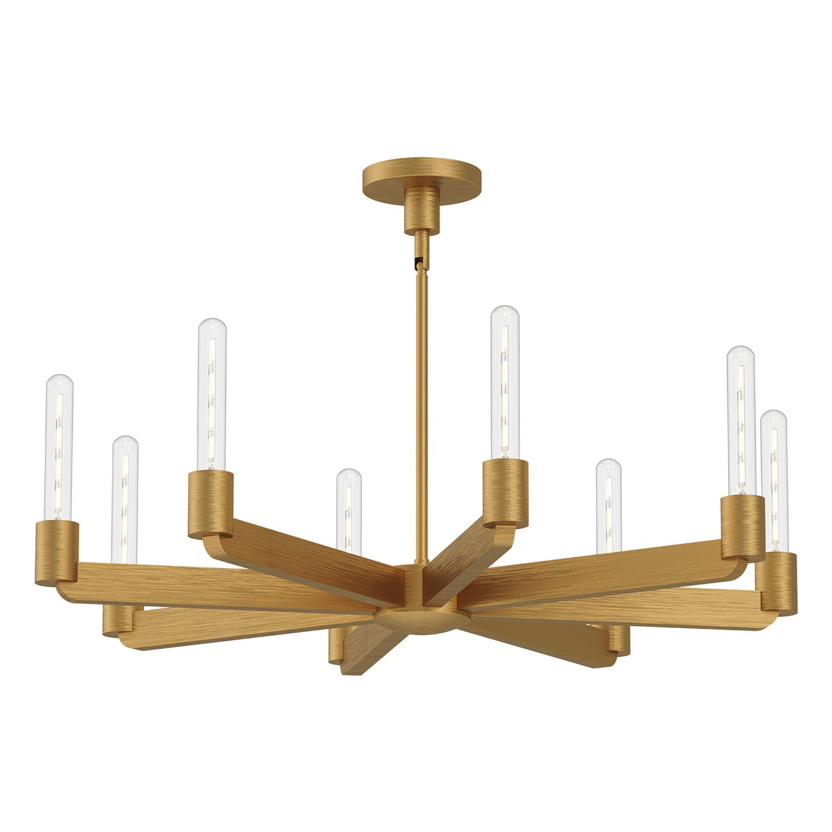 Alora Canada - CH607232AG - Eight Light Chandelier - Claire - Aged Gold