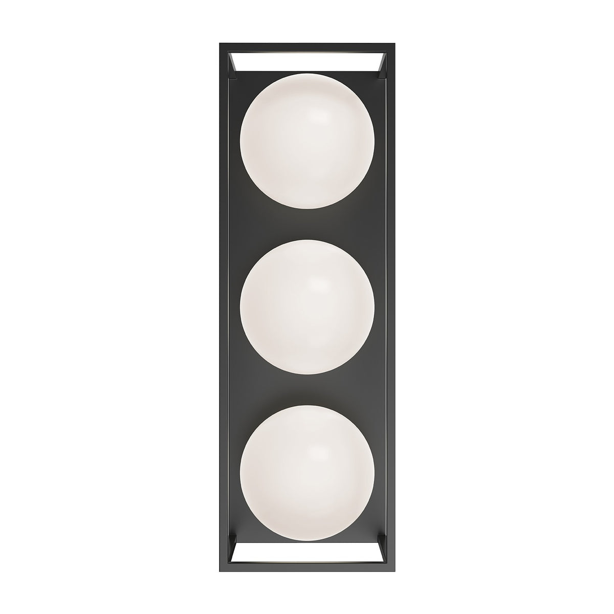 Alora Canada - EW519339BK - Three Light Outdoor Wall Lantern - Amelia - Black
