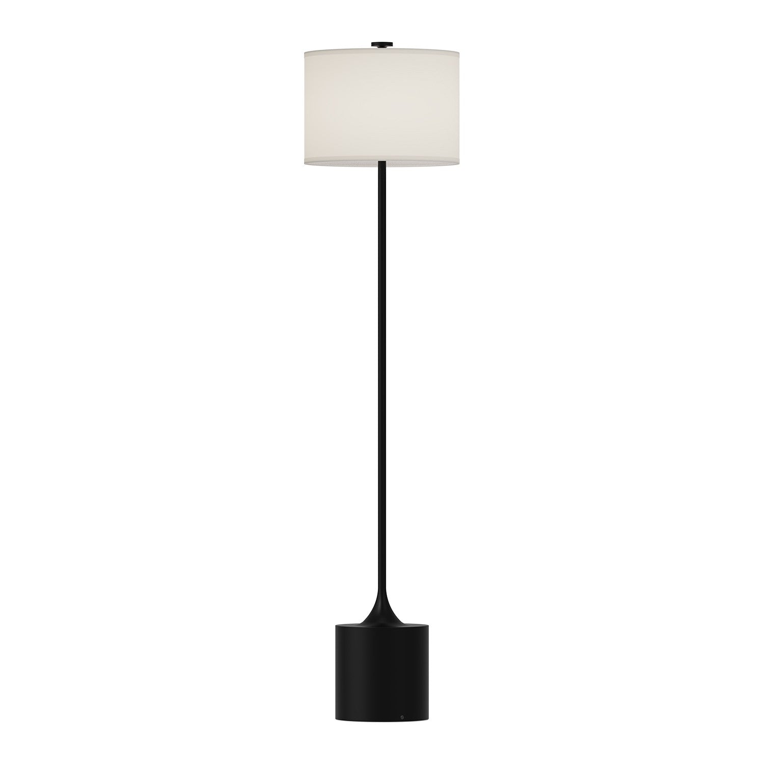 Alora Canada - FL418761MBIL - One Light Floor Lamp - Issa - Matte Black/Ivory Linen