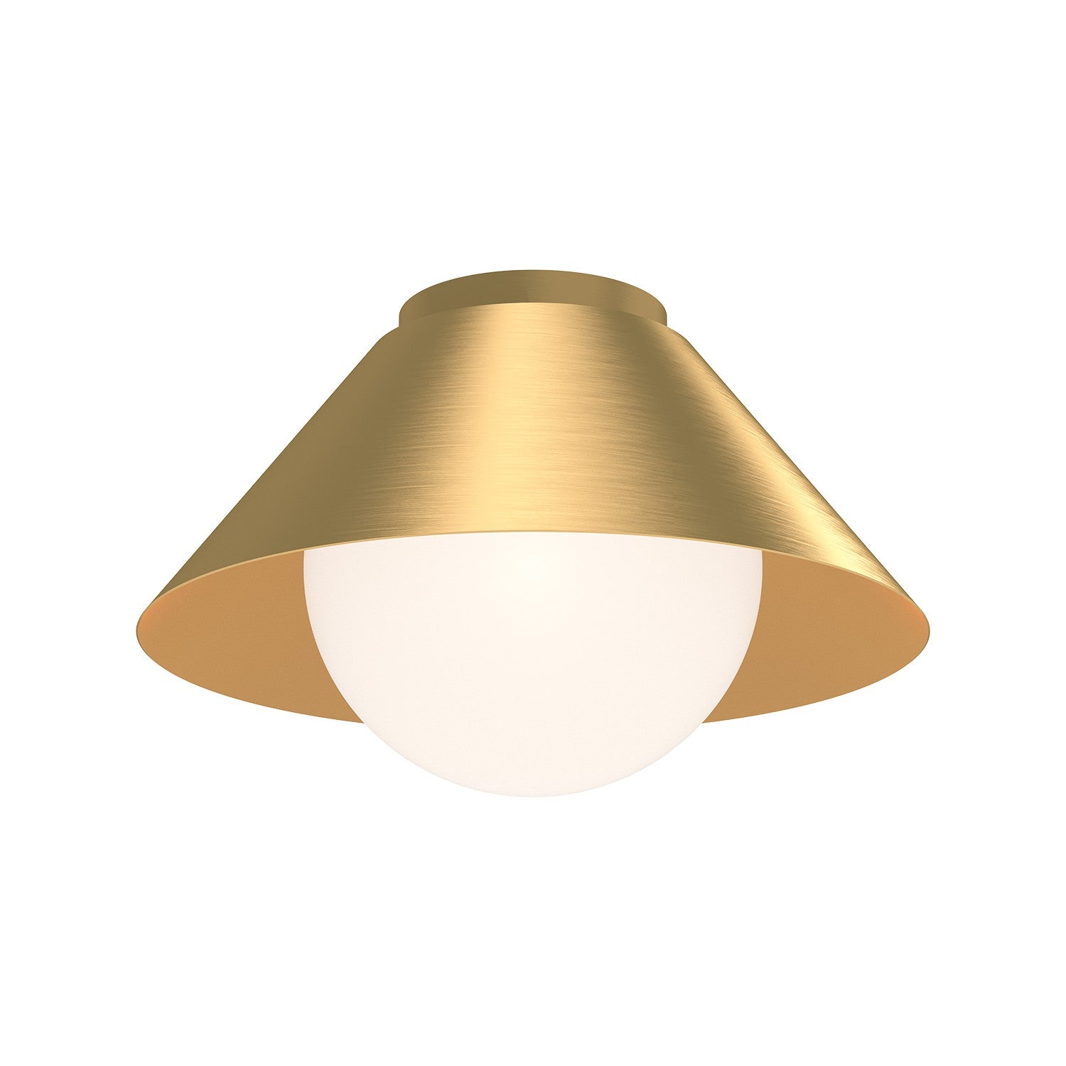 Alora Canada - FM485214BGOP - One Light Flush Mount - Remy - Brushed Gold/Opal Glass