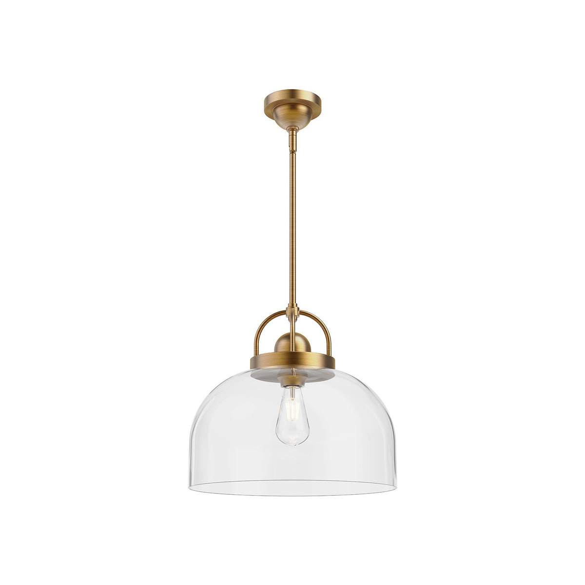 Alora Canada - PD461101AG - One Light Pendant - Lancaster - Aged Gold