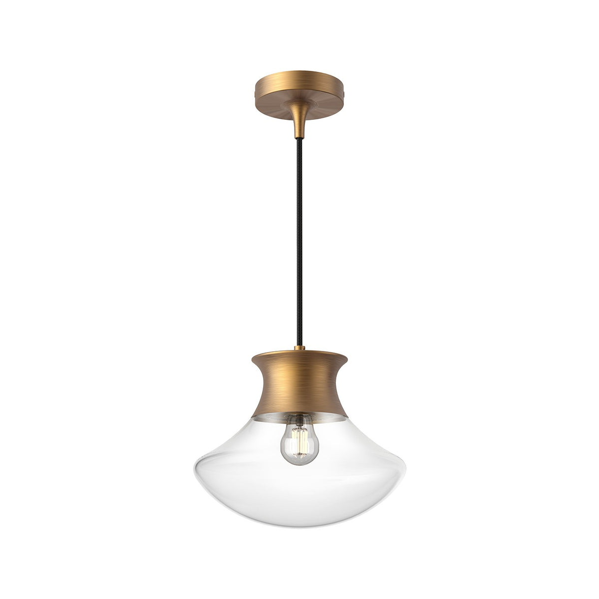 Alora Canada - PD464012AG - One Light Pendant - Marcel - Aged Gold