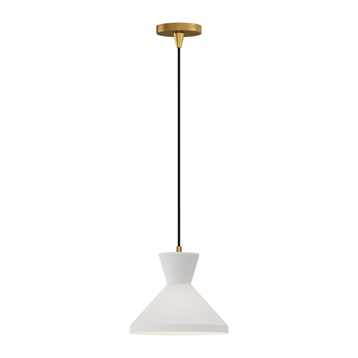 Alora Canada - PD473710AGOP - One Light Pendant - Betty - Aged Gold/Opal Glass