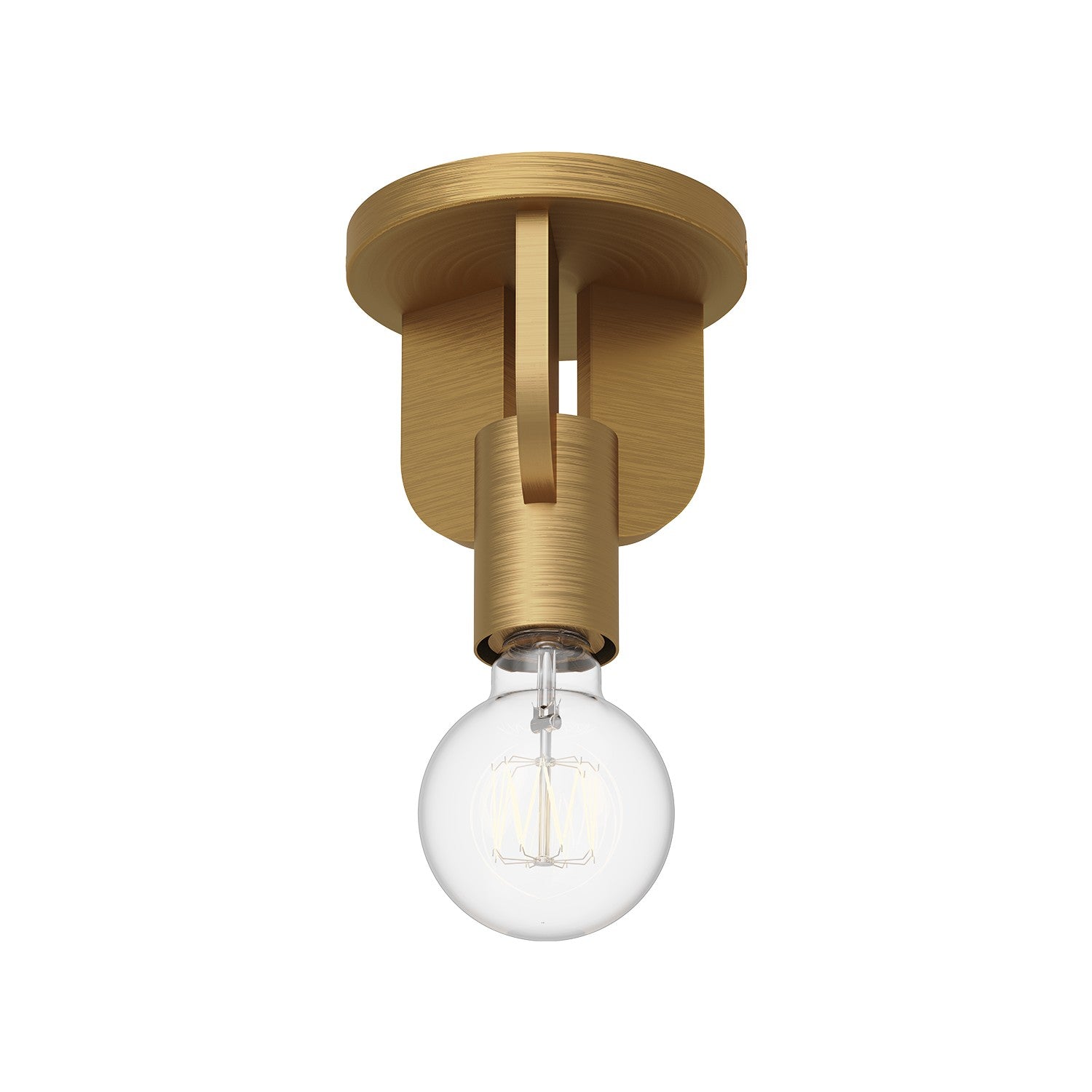 Alora Canada - SF607001AG - One Light Semi-Flush Mount - Claire - Aged Gold