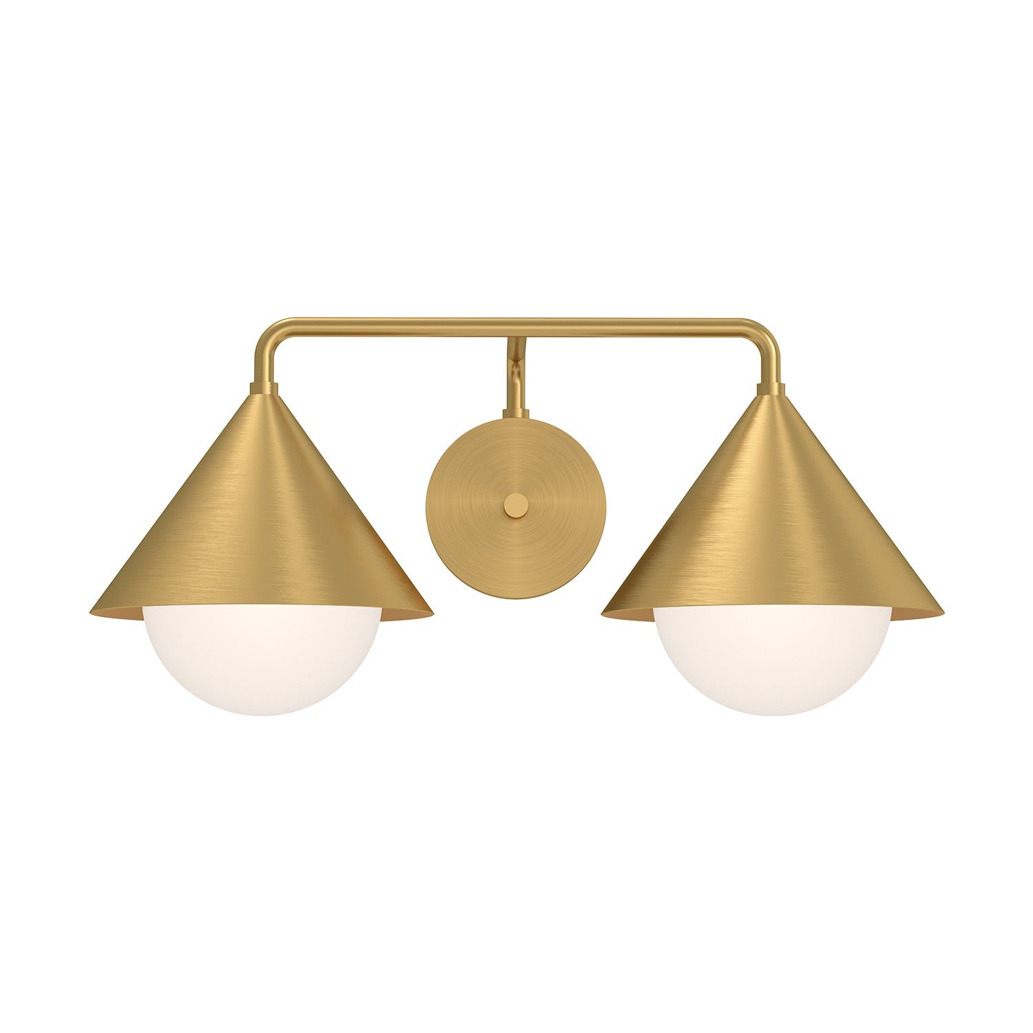 Alora Canada - VL485221BGOP - Two Light Vanity - Remy - Brushed Gold/Opal Glass