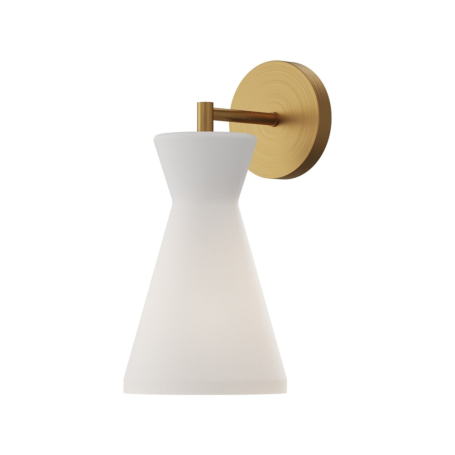 Alora Canada - WV473706AGOP - One Light Wall Sconce - Betty - Aged Gold/Opal Glass