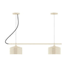 Montclair Light Works - CHB419-16-C23 - Two Light Linear Chandelier - Axis - Cream