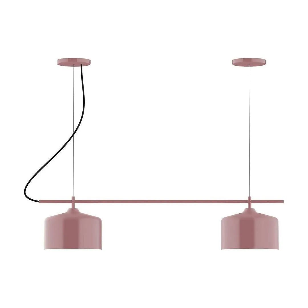 Montclair Light Works - CHB419-20-C25 - Two Light Linear Chandelier - Axis - Mauve