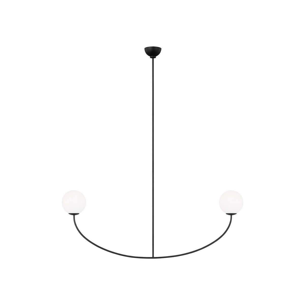 Visual Comfort Studio Canada - AEC1132MBK - Two Light Linear Chandelier - Galassia - Midnight Black