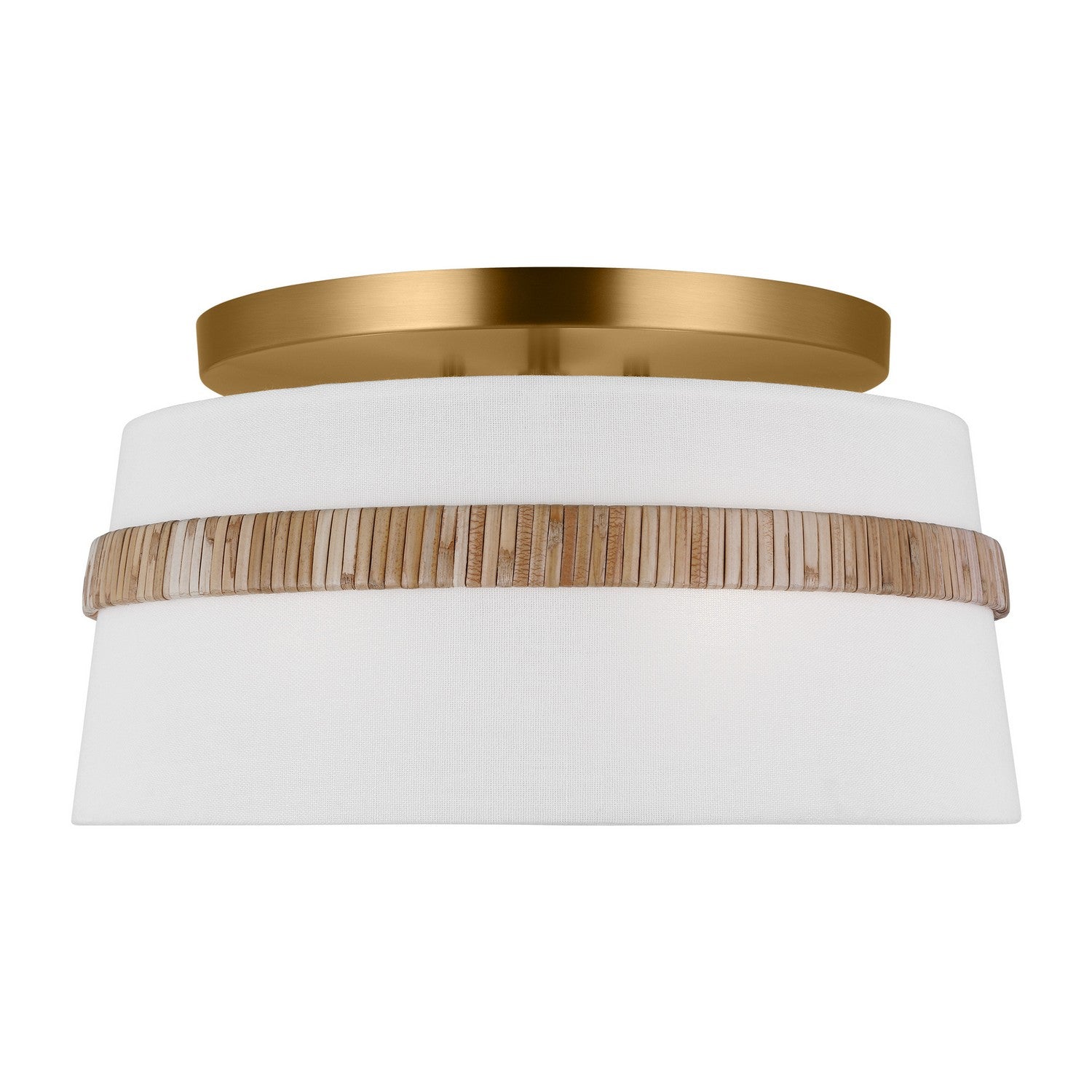 Visual Comfort Studio Canada - AF1143RTN - Three Light Semi-Flush Mount - Cordtlandt - Rattan