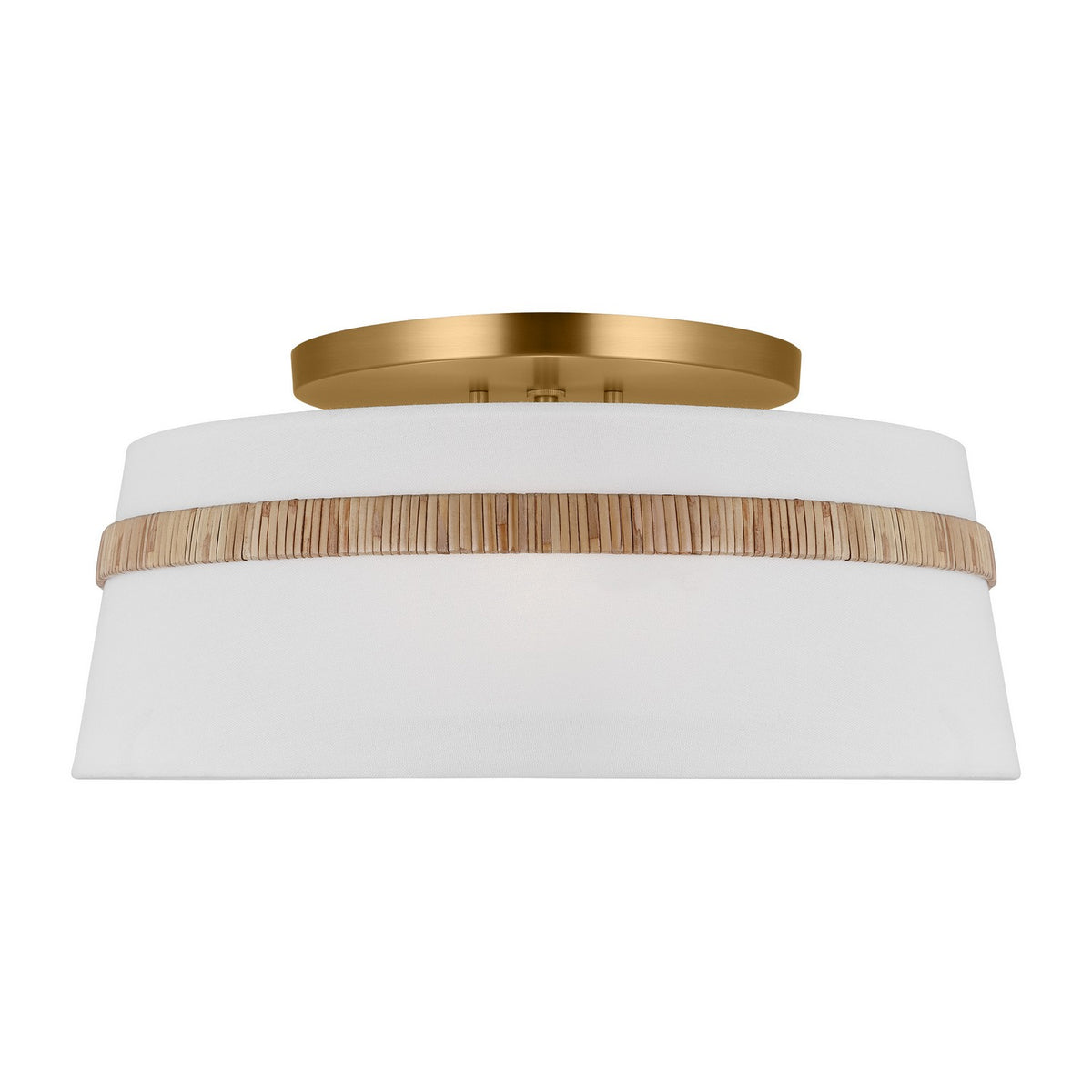 Visual Comfort Studio Canada - AF1153RTN - Three Light Semi-Flush Mount - Cordtlandt - Rattan