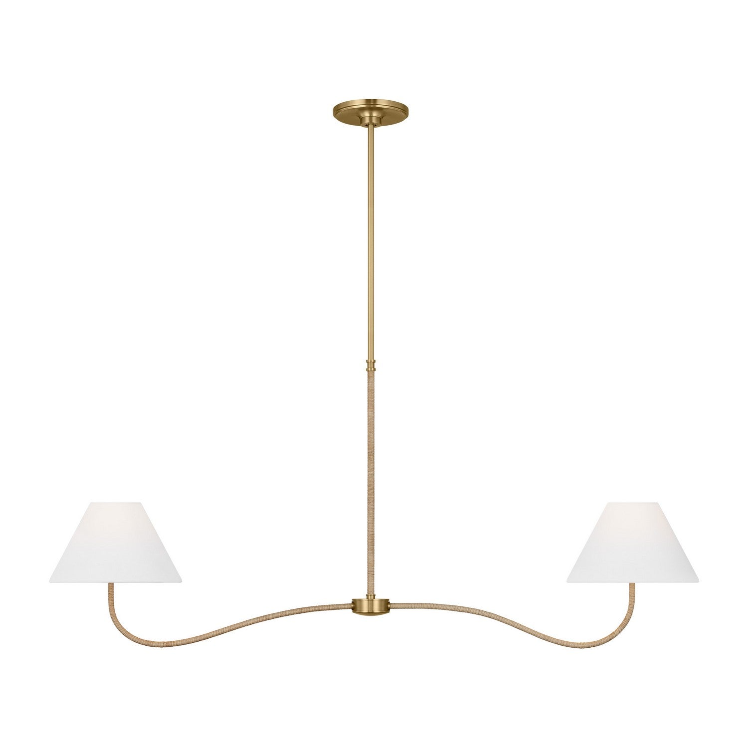 Visual Comfort Studio Canada - CC1712BBS - Two Light Linear Chandelier - Laguna - Burnished Brass