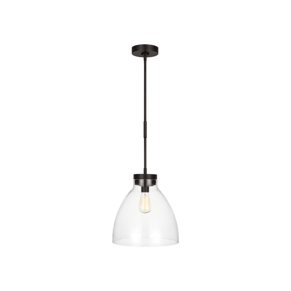 Visual Comfort Studio Canada - CP1121AI - One Light Pendant - Garrett - Aged Iron