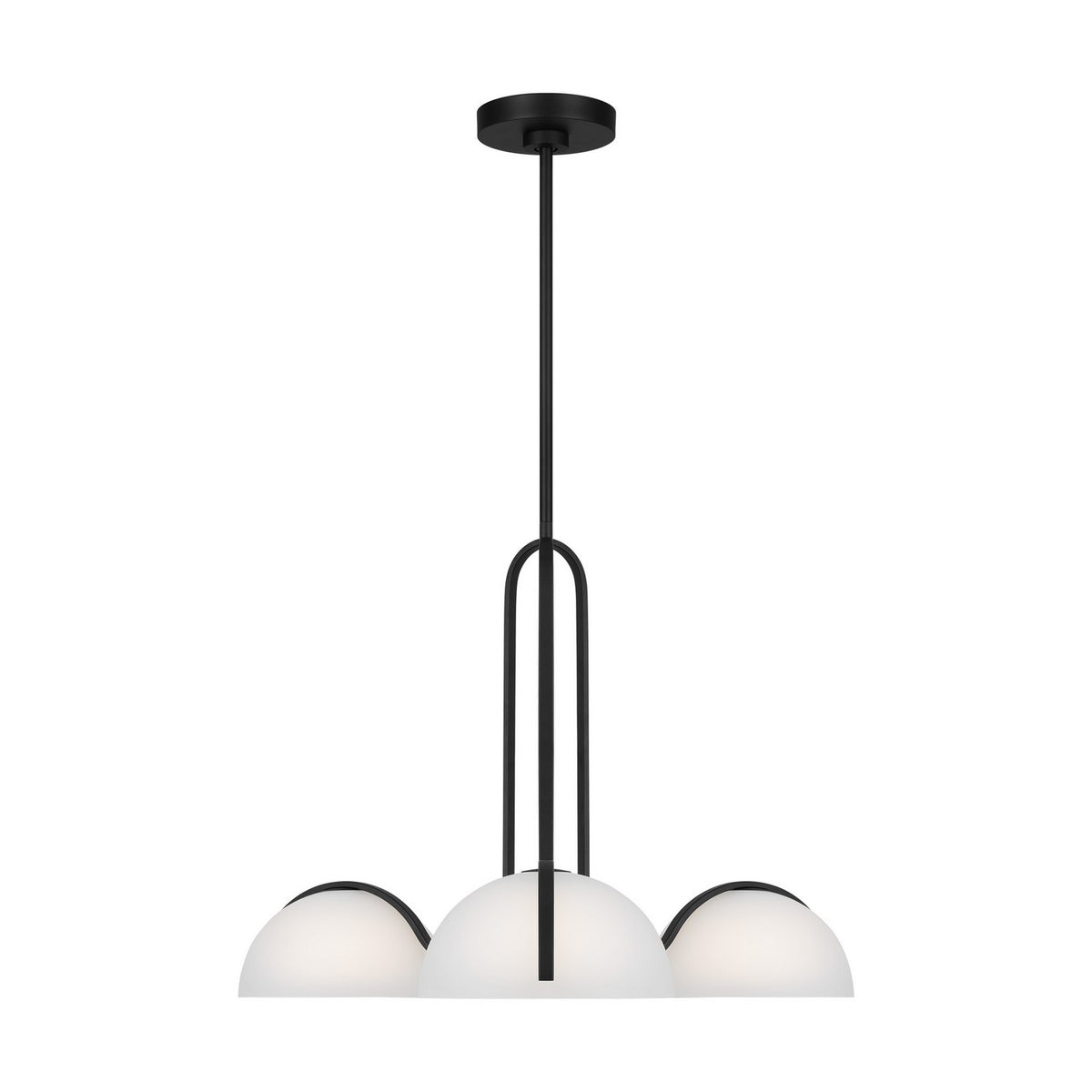 Visual Comfort Studio Canada - KC1133MBK - Three Light Chandelier - Nido - Midnight Black