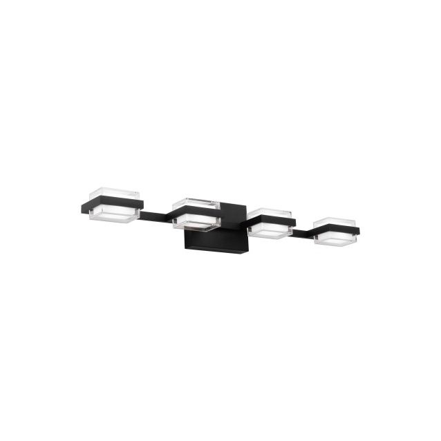Visual Comfort Modern - 700BCKMD4B-LED930 - LED Bath Vanity - Kamden - Nightshade Black