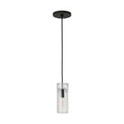 Visual Comfort Modern - SLPD277CB - One Light Pendant - Horizon - Nightshade Black
