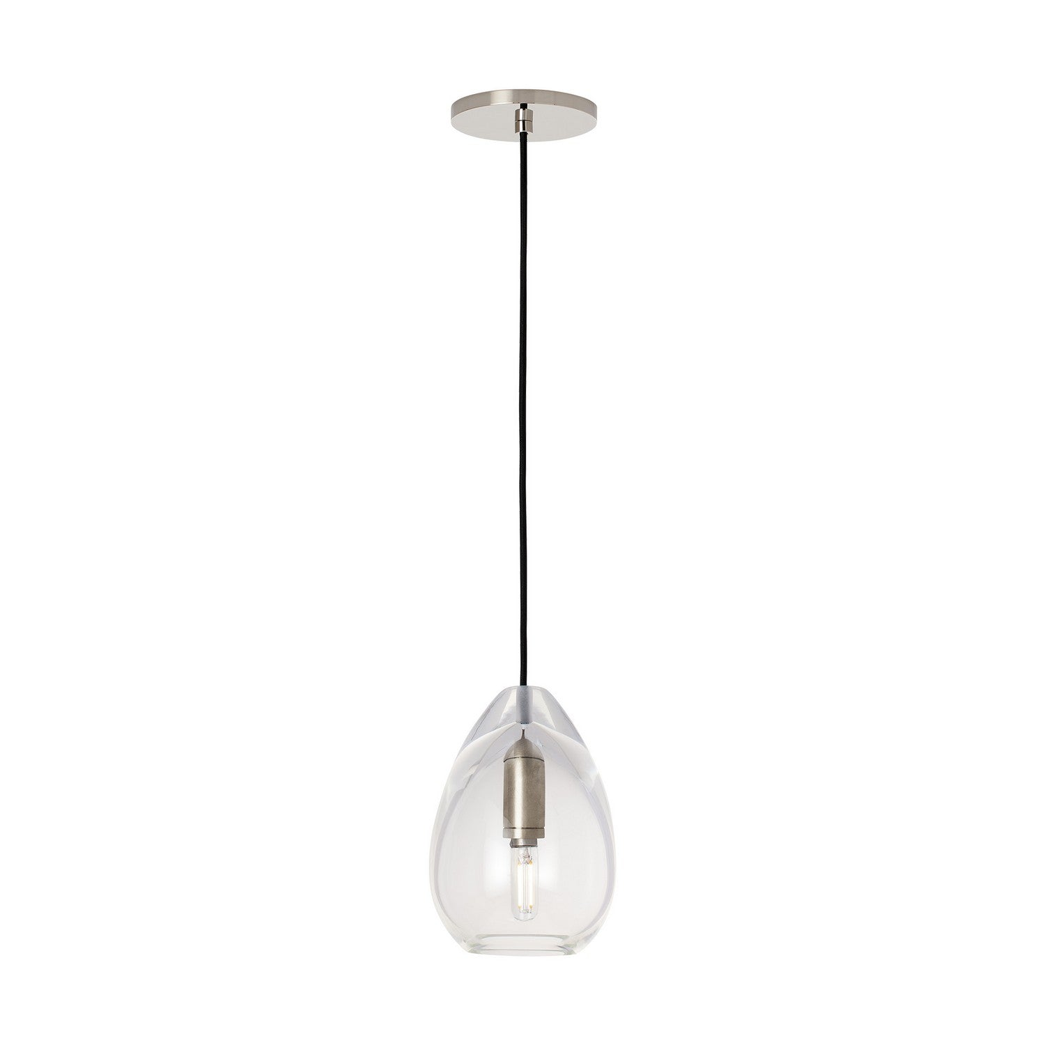 Visual Comfort Modern - SLPD278CB - Pendant - Alina - Nightshade Black