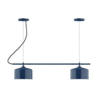 Montclair Light Works - CHB419-50 - Two Light Linear Chandelier - Axis - Navy