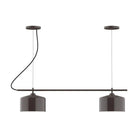 Montclair Light Works - CHB419-51 - Two Light Linear Chandelier - Axis - Architectural Bronze
