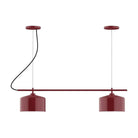 Montclair Light Works - CHB419-55-C20 - Two Light Linear Chandelier - Axis - Barn Red