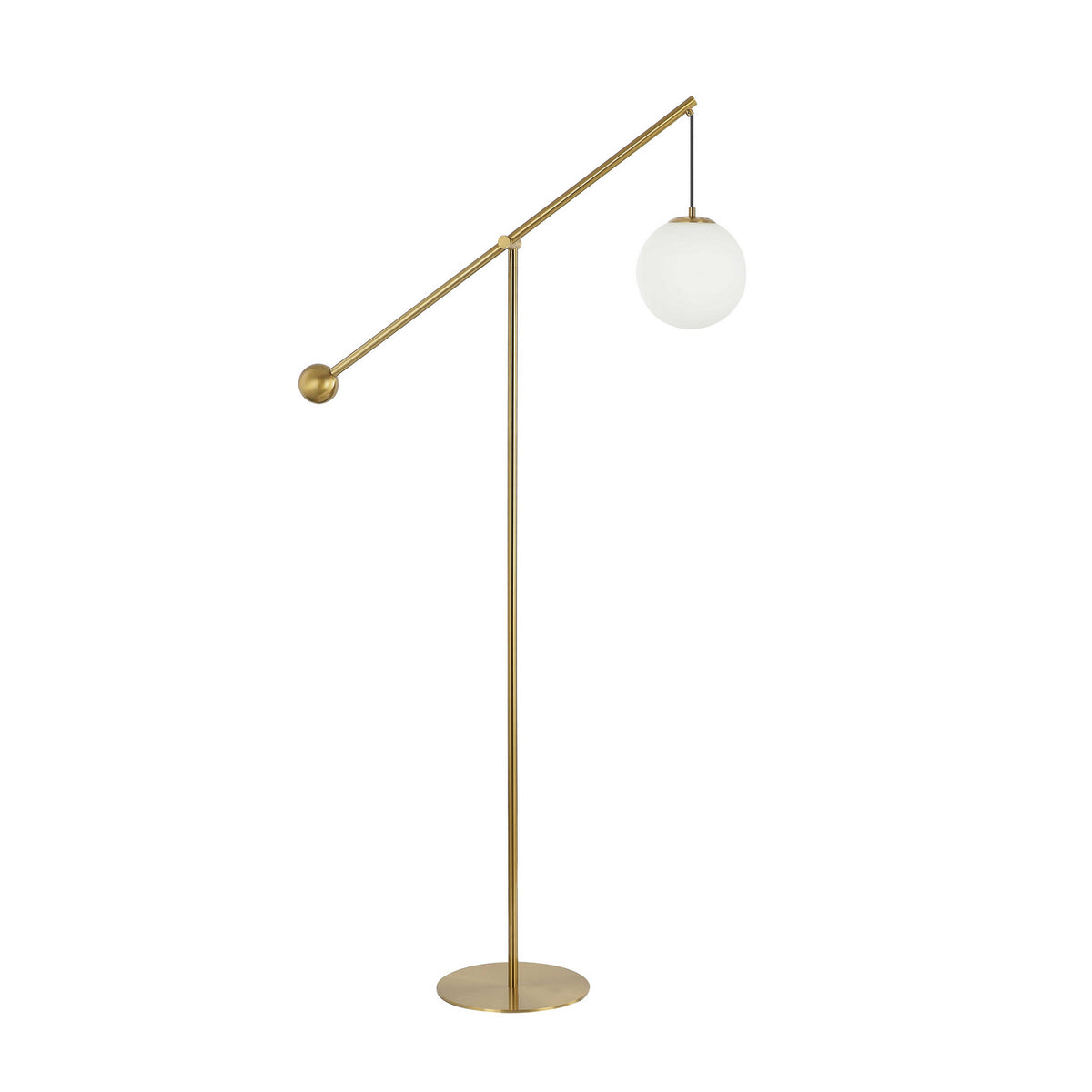 Dainolite Canada - HOL-661F-AGB - One Light Floor Lamp - Holly - Aged Brass