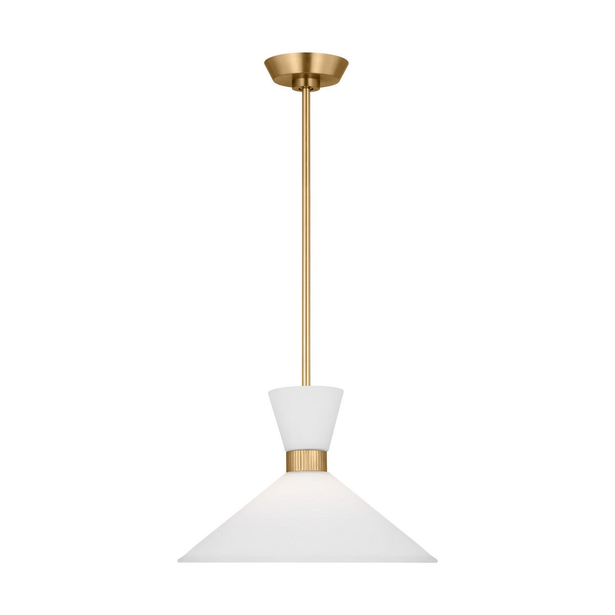 Visual Comfort Studio Canada - DJP1091SB - One Light Pendant - Belcarra - Satin Brass