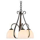 Hubbardton Forge - 101441-SKT-14-GG0001 - Three Light Chandelier - Sweeping Taper - Oil Rubbed Bronze