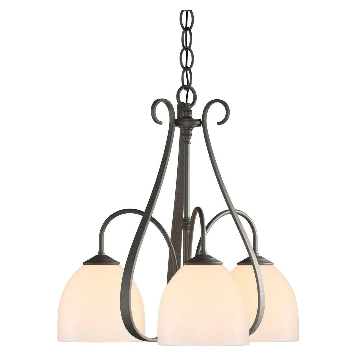 Hubbardton Forge - 101441-SKT-20-GG0001 - Three Light Chandelier - Sweeping Taper - Natural Iron