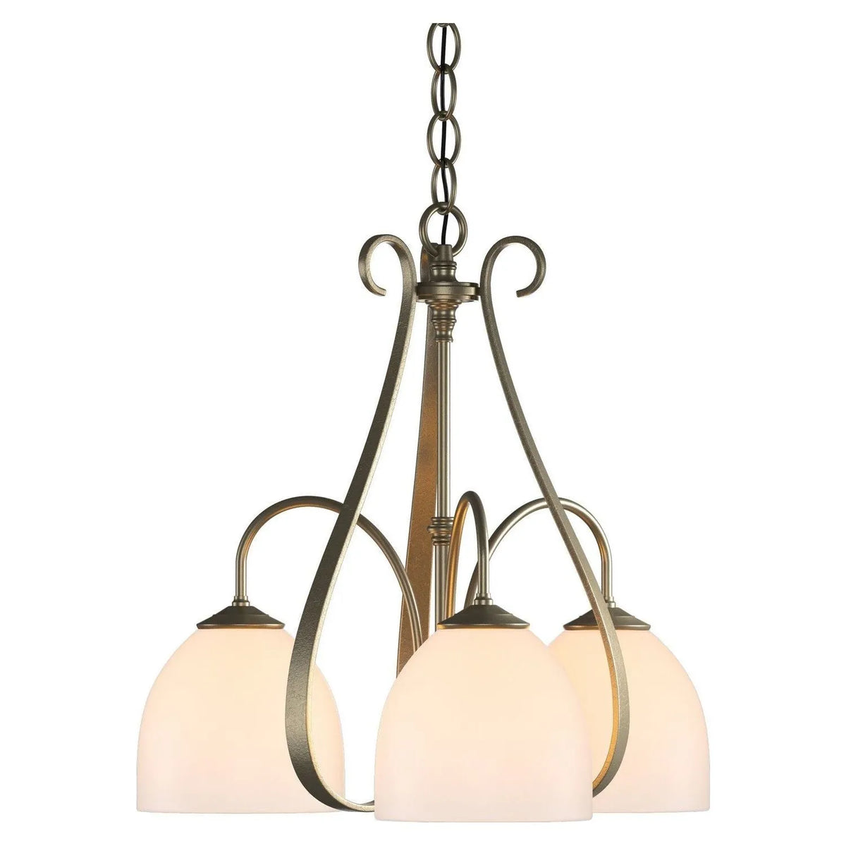 Hubbardton Forge - 101441-SKT-84-GG0001 - Three Light Chandelier - Sweeping Taper - Soft Gold