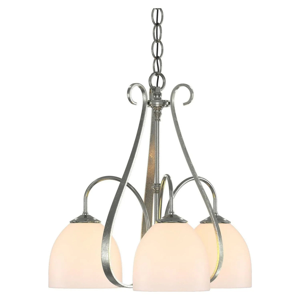 Hubbardton Forge - 101441-SKT-85-GG0001 - Three Light Chandelier - Sweeping Taper - Sterling