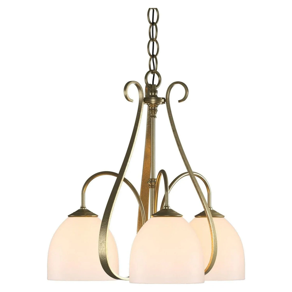 Hubbardton Forge - 101441-SKT-86-GG0001 - Three Light Chandelier - Sweeping Taper - Modern Brass