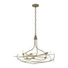 Hubbardton Forge - 101620-SKT-86 - Six Light Chandelier - Wisp - Modern Brass