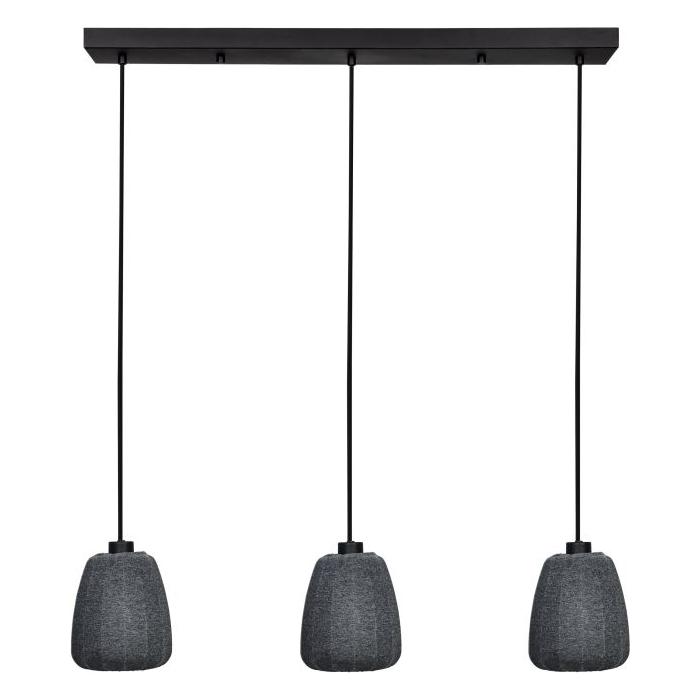 Eglo Canada - 43962A - Three Light Linear Pendant - Barlaston - Black