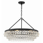 Crystorama - 275-MK - Six Lumières Suspendu - Calypso - Noir mat
