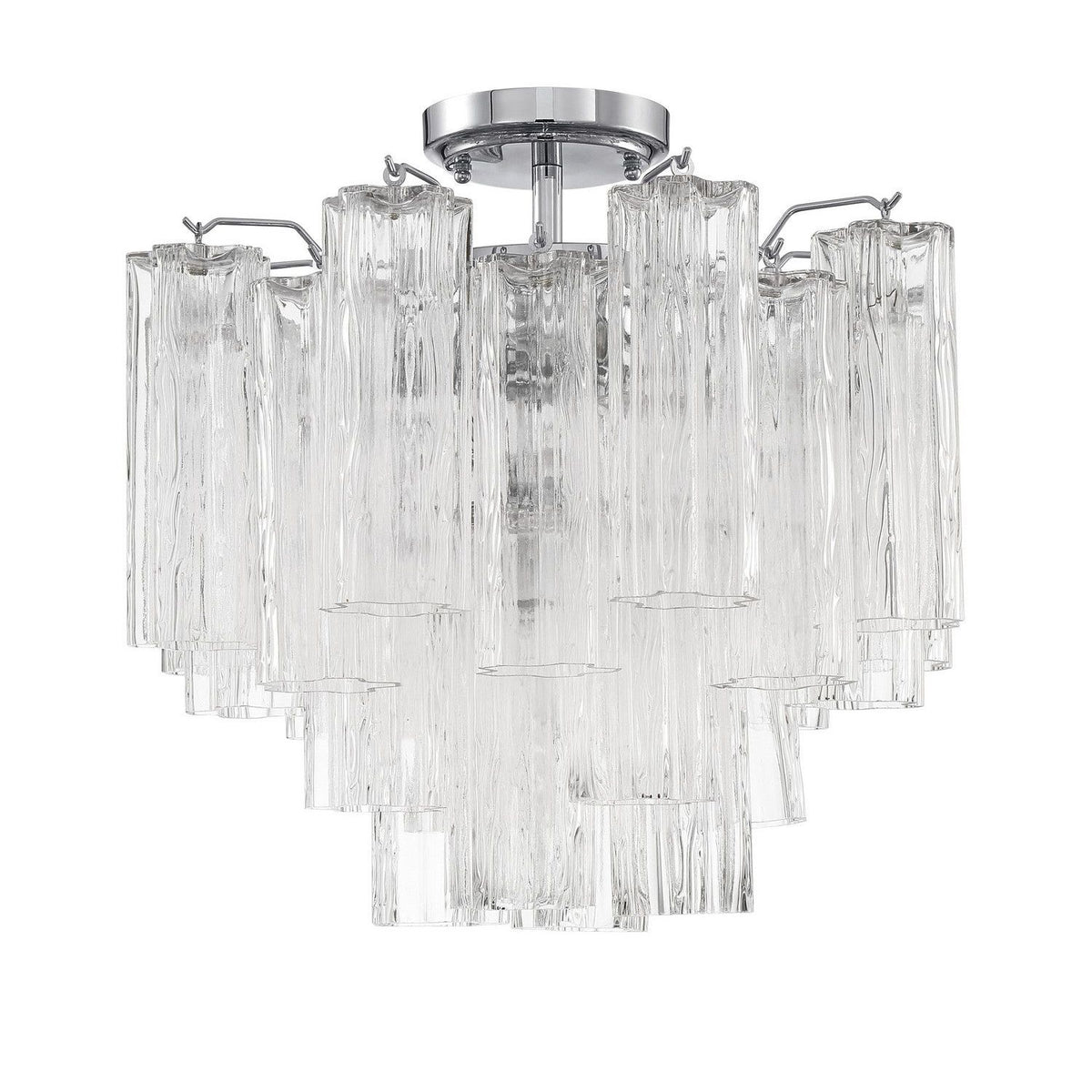 Crystorama - ADD-300-CH-CL_CEILING - Four Light Ceiling Mount - Addis - Polished Chrome