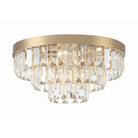 Crystorama - HAY-1403-AG - Huit Lumières Plafonnier - Hayes - Laiton vieilli