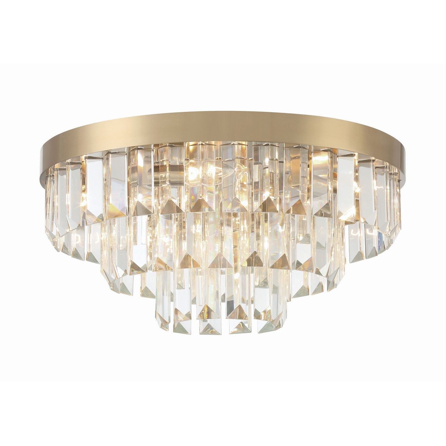 Crystorama - HAY-1403-AG - Huit Lumières Plafonnier - Hayes - Laiton vieilli