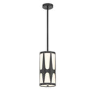 Crystorama - ROY-801-BK - Une lumière Suspension - Royston - Noir