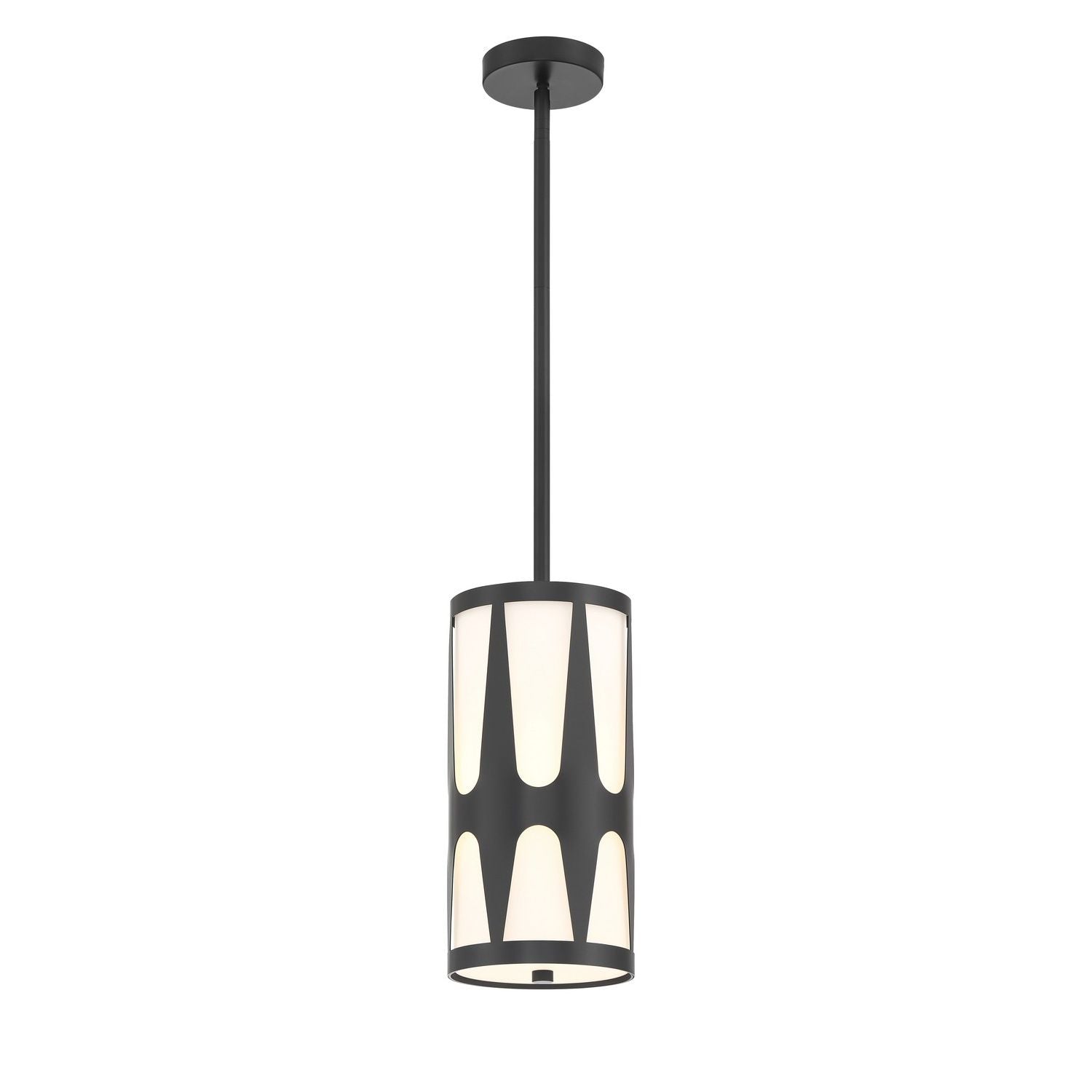 Crystorama - ROY-801-BK - One Light Pendant - Royston - Black