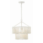 Crystorama - TIA-7100-MT - Une lumière Suspension - Tiana - Blanc mat