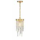 Crystorama - WIN-210-GA-CL-MWP - Une lampe Suspension - Winfield - Or antique