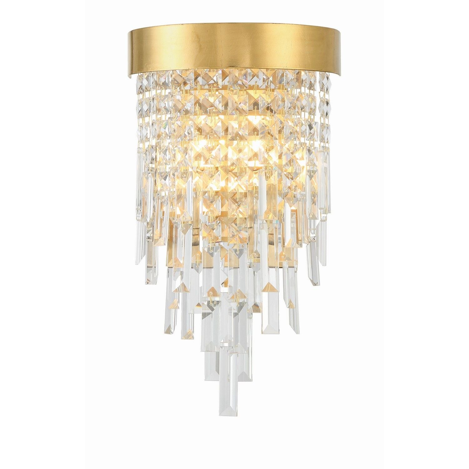 Crystorama - WIN-212-GA-CL-MWP - Two Light Wall Sconce - Winfield - Antique Gold