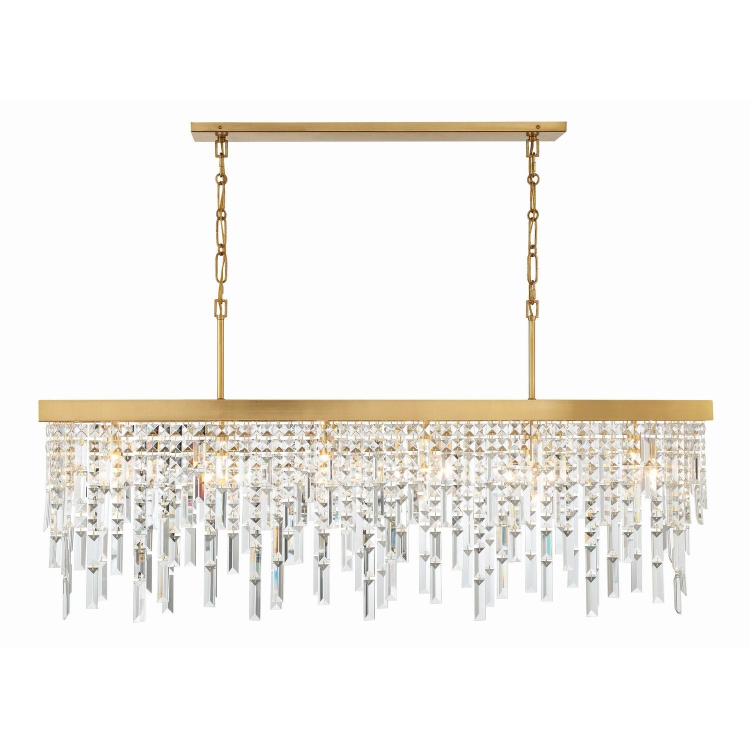 Crystorama - WIN-217-GA-CL-MWP - Six Light Chandelier - Winfield - Antique Gold